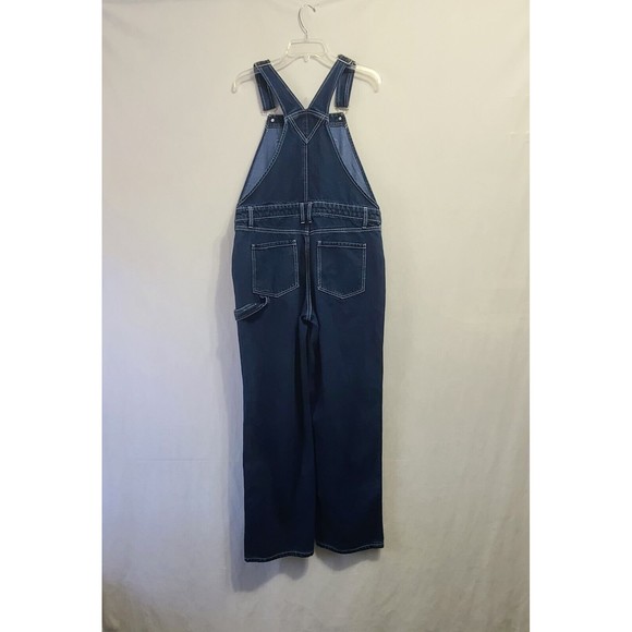 Wild Fable Denim Overalls Women's Size M Dark Wash Y2K - Picture 5 of 9